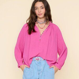 Xirena Chelsea Gauze Truett Top in Rose Lake Brand New with Tag